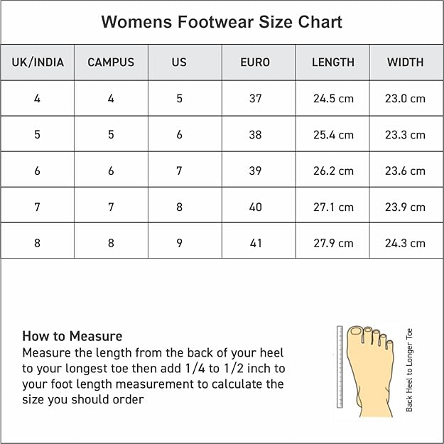 Campus Women’s Off White & Brown Casual Sneakers – Lightweight Anti-Slip Shoes