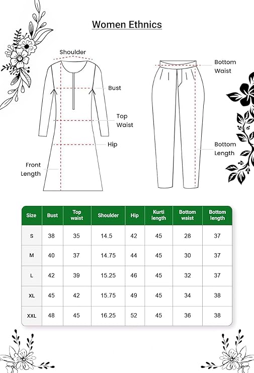 GoSriKi Women's Rayon Viscose Printed Anarkali Kurta with Pant & Dupatta | Anarkali Suit for Women | Pure Cotton Suit Set for Women | Block Print Kurta Palazzo Dupatta Set - Image 7