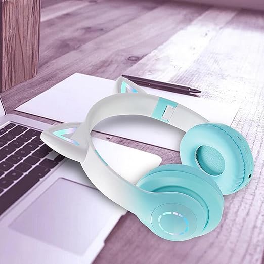 Daemon Headphones, Bluetooth Wireless Headphones for Kids Teens Adults, Over-Ear Bluetooth with Microphone, Cat Ear for Girls Women (Multi) - Image 3