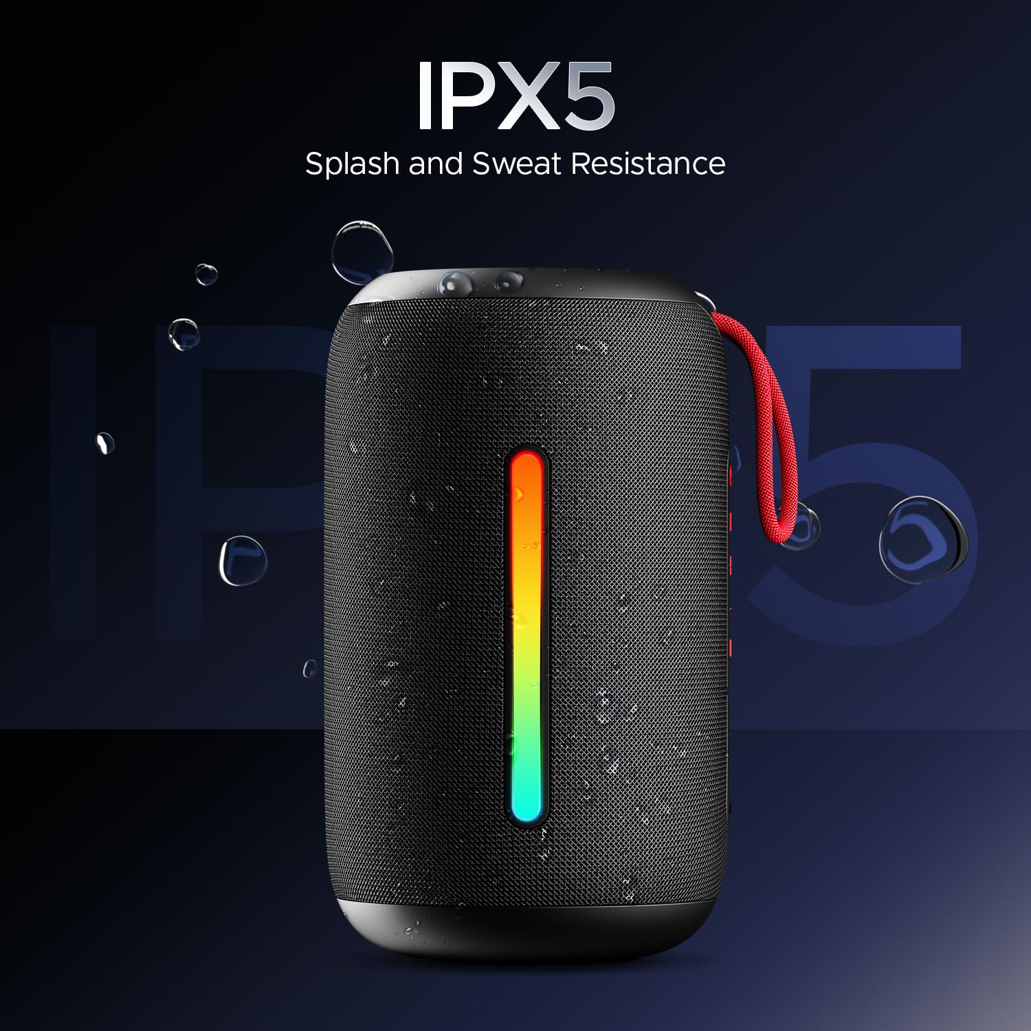 boAt Stone 352 Pro 14W Bluetooth Speaker with RGB LEDs & 12-Hour Playback โ Raging Black